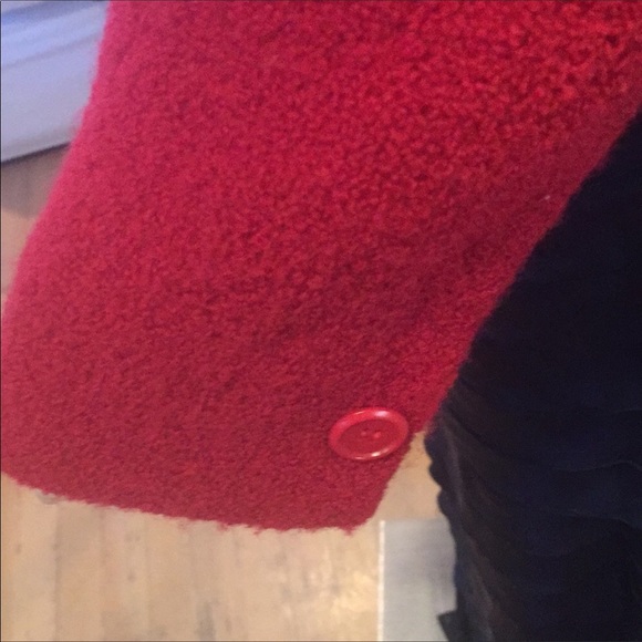 Jones New York Red Wool Blazer size 10 - Picture 3 of 9